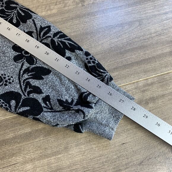 VTG Alfred Dunner Womens Sweatshirt Floral Padded Gray Size 2X Elastic Hem USA - Picture 9 of 11